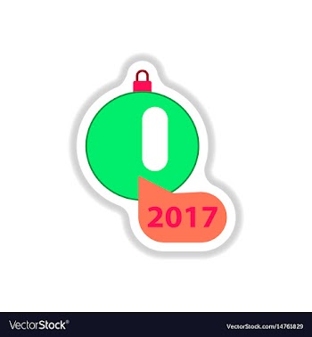 In paper sticker style vector image