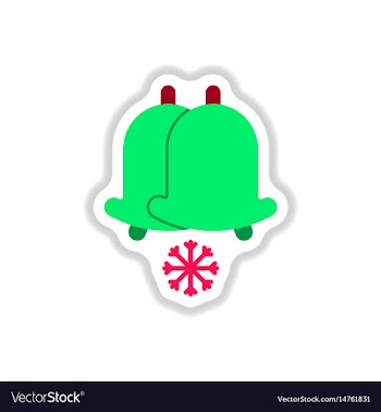 In paper sticker style vector image
