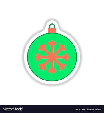In paper sticker style vector image