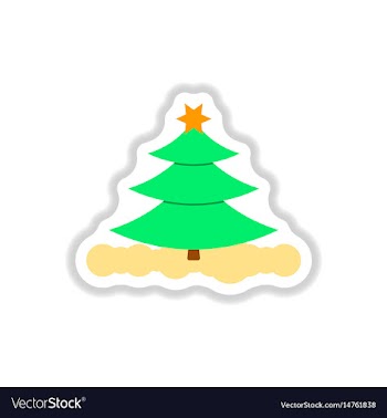 In paper sticker style vector image