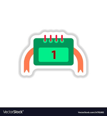 In paper sticker style vector image