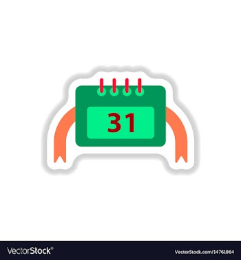 In paper sticker style vector image