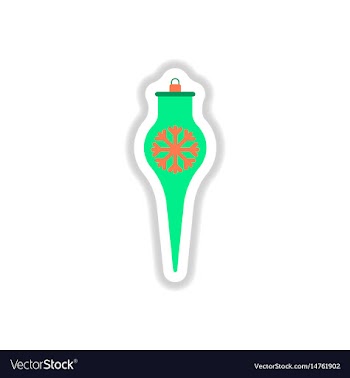 In paper sticker style vector image