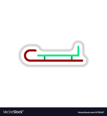 In paper sticker style vector image