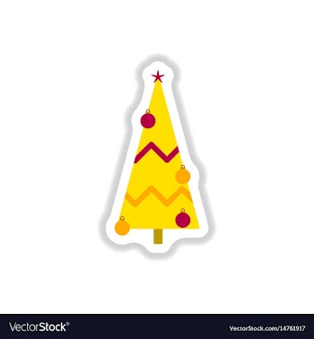 In paper sticker style vector image