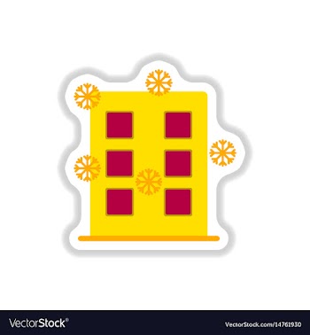 In paper sticker style vector image