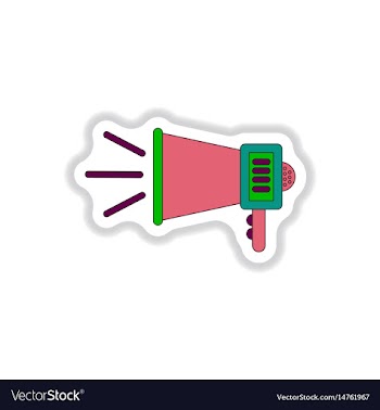 In paper sticker style vector image