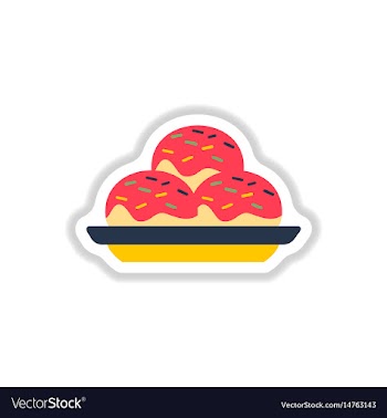 In paper sticker style vector image