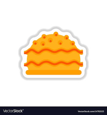 In paper sticker style vector image