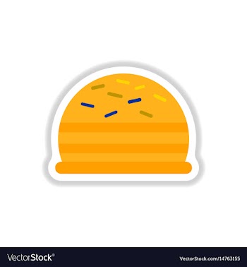 In paper sticker style vector image