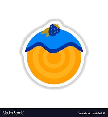 In paper sticker style vector image
