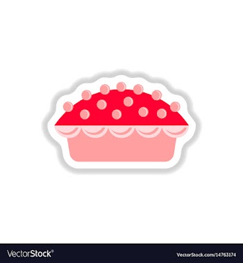 In paper sticker style vector image