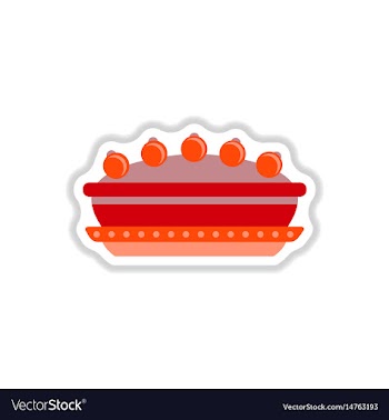 In paper sticker style vector image