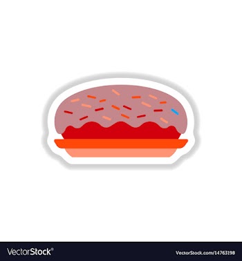 In paper sticker style vector image