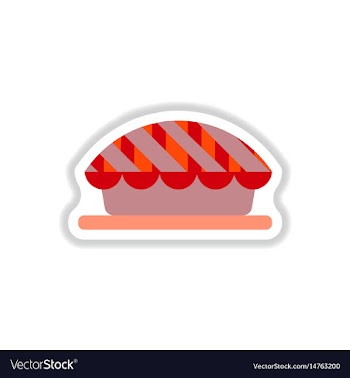 In paper sticker style vector image