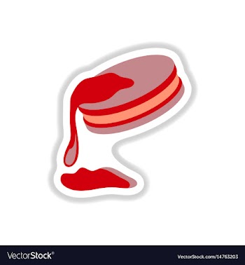 In paper sticker style vector image