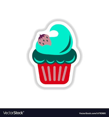 In paper sticker style vector image