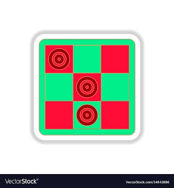 In paper sticker style vector image