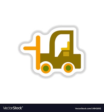 In paper sticker style vector image