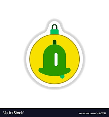 In paper sticker style vector image