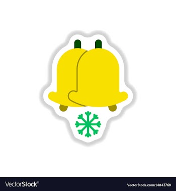 In paper sticker style vector image