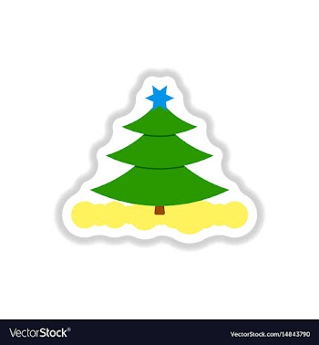 In paper sticker style vector image