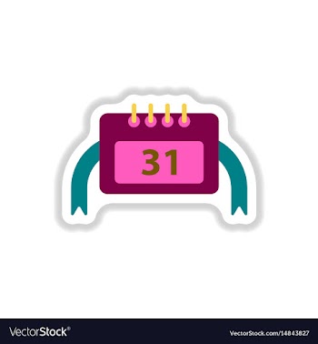 In paper sticker style vector image