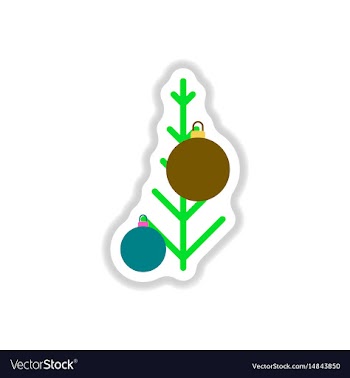 In paper sticker style vector image