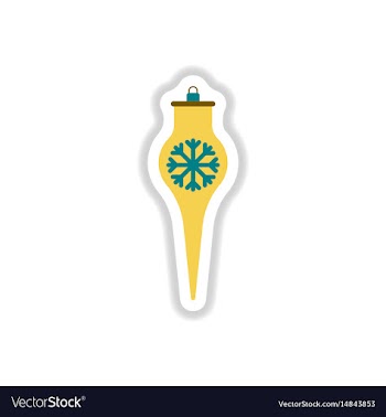 In paper sticker style vector image