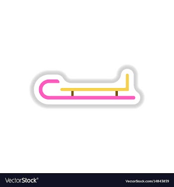 In paper sticker style vector image