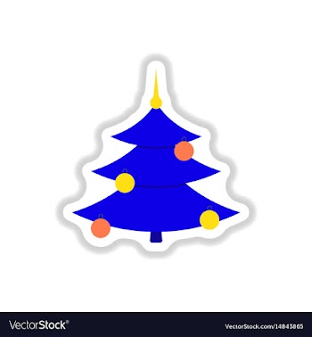 In paper sticker style vector image