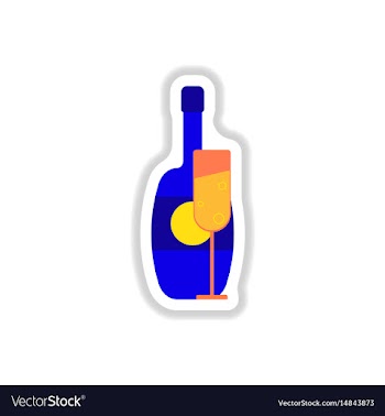 In paper sticker style vector image
