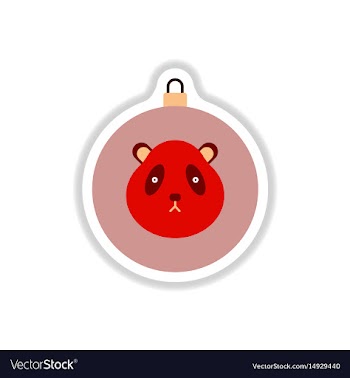 In paper sticker style vector image