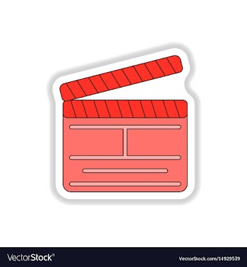 In paper sticker style vector image