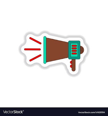 In paper sticker style vector image