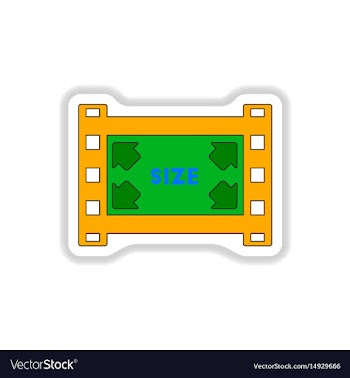 In paper sticker style vector image