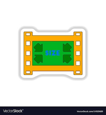 In paper sticker style vector image