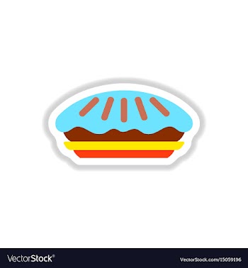 In paper sticker style vector image