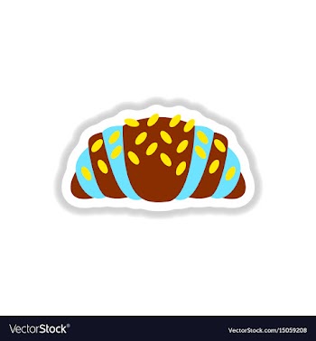 In paper sticker style vector image