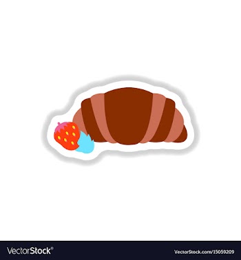 In paper sticker style vector image