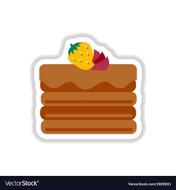 In paper sticker style vector image