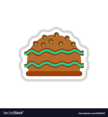 In paper sticker style vector image