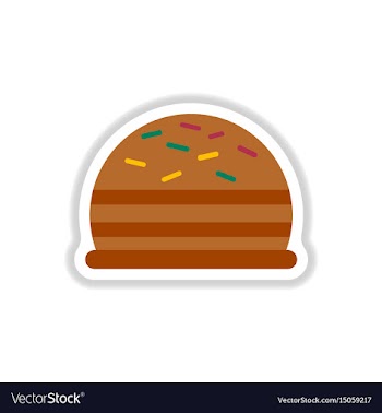 In paper sticker style vector image