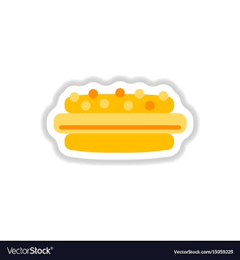 In paper sticker style vector image