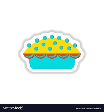 In paper sticker style vector image