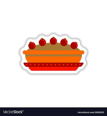 In paper sticker style vector image