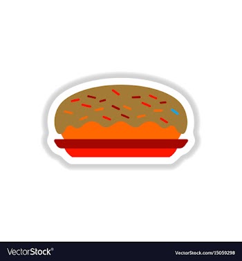 In paper sticker style vector image