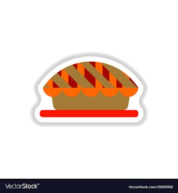 In paper sticker style vector image