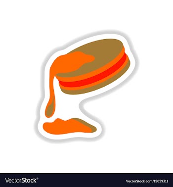 In paper sticker style vector image