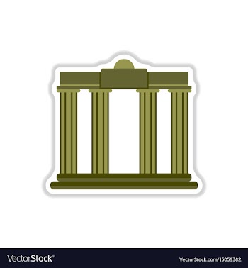 In paper sticker style vector image